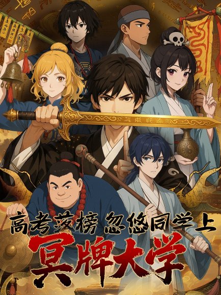 高考落榜，忽悠同学上冥牌大学 (54集) 动漫 高清完整版